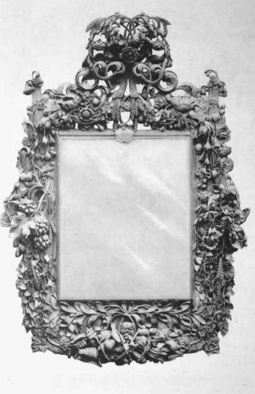 Mirror Frame, Limewood, Grinling Gibbons 1648 1721