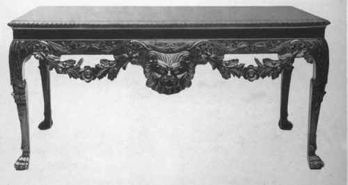 Sideboard Table, Mahogany Chippendale