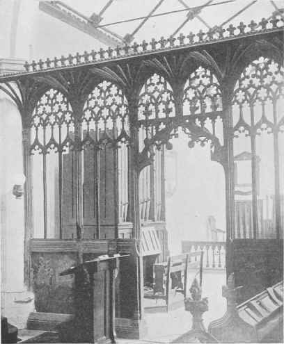 Barking, Suffolk, W. Side Of Chancel Screen.
