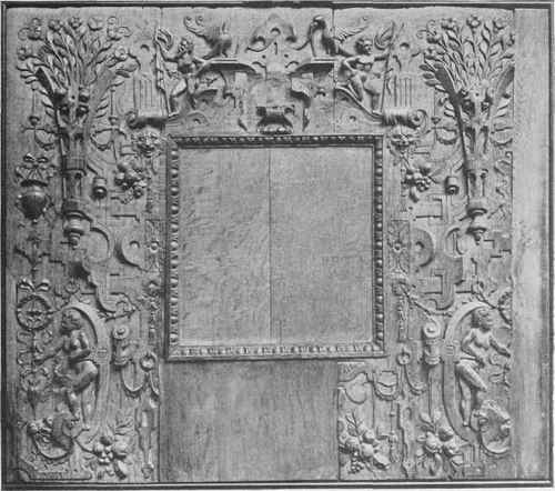 Carved Oak Panel
