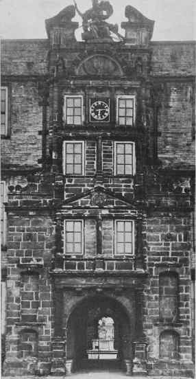 Lyme Park, Cheshire. The Entrance Front Of The Old House.