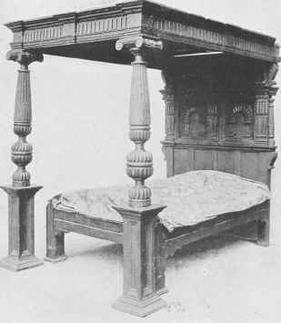 Oak Bedstead.
