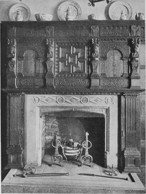 Oak Mantelpiece.