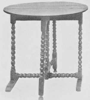Oak Table With Hinged Tops.