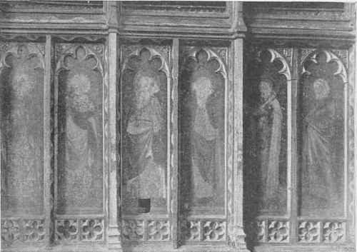 Ranworth, Norfolk, Detail Of Figures In Base Of Chancel Screen.