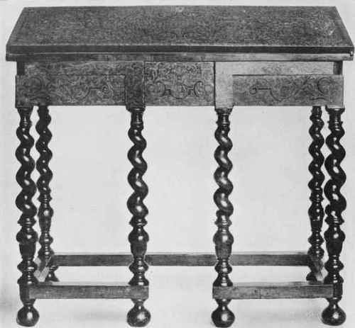 Walnut Bureau On Stand.