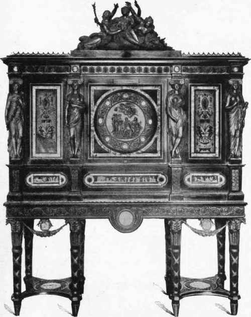 JEWEL CABINET OF QUEEN MARIE ANTOINETTE. Designed by Schwerdfeger, Degault, Roentgen and Thomire. Palace of Versailles.