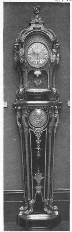 Boulle Clock and Pedestal, late Louis XIV. to Regency   Wallace Gallery