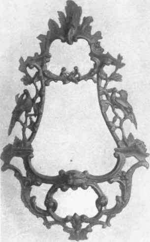 Chippendale Walnut an Gilt Mirror Frame