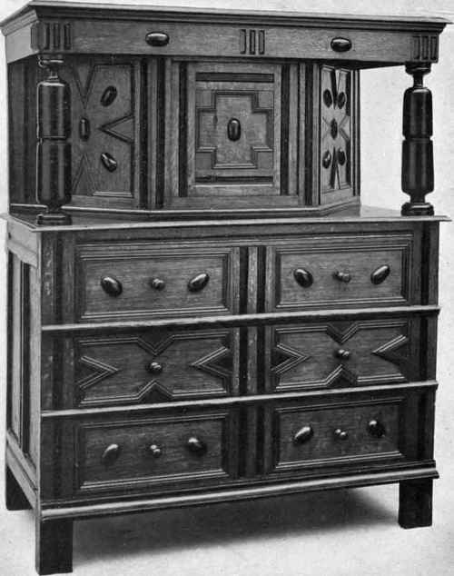 Court Cupboard with applied Ornaments. Jacobean   Metropolitan Museum