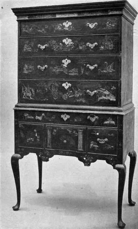 High Case of Drawers, Lacquered (1730 1740)   Metropolitan Museum