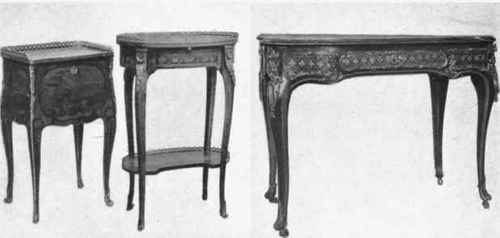Louis XV. Lady's Tables, Marquetry of Colored Woods