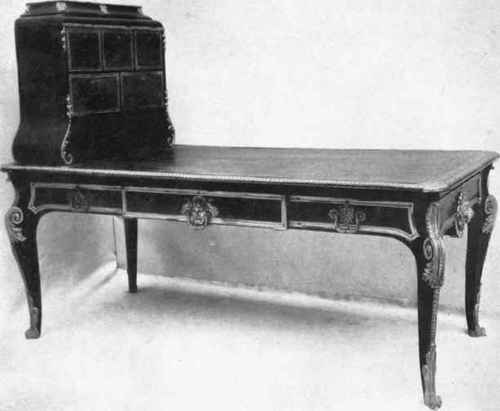 Louis XV. Table with Panels of Lattice work