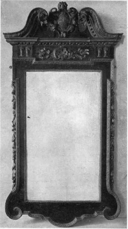 Mahogany and Gilt Mirror. Marot Style Metropolitan Museum