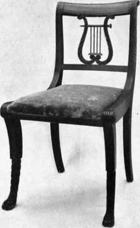 Table and Chair, by Duncan Phyffe, owned by Mr. R. T. Haines Halsey, New York