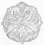 Arabian design in carved wood.