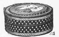 Box in light tortoise shell pose d' or ornamented with a miniature. Period of Louis XVI. (Collection of Dr. Piogey.)
