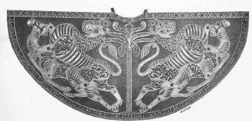 Coronation Robe of the Holy Roman Empire, preserved in the Treasury at Vienna.