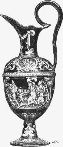Enuinelled Ewer, by P. Reymond. Sixteenth Century. (Basilewakl Collection.)