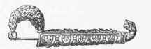 Golden Fibulae ornamented with designs in granulated work. (Campana Collection.)