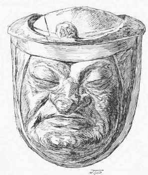 The Canon Guy Mergey, carved wood saltcellar by I.e Gentil of Troves. Marquis de I.aborde's Collection.)