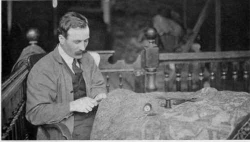 4. Mending an Oriental rug.