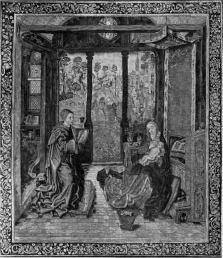 Saint Luke painting the Virgin, a Late Gothic tapestry in the Louvre.