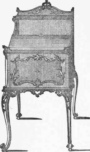 A BEDROOM TABLE, BY INCE AND MAYHEW.