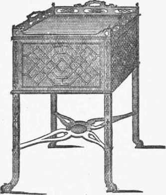A BEDROOM TABLE, BY INCE AND MAYHEW.
