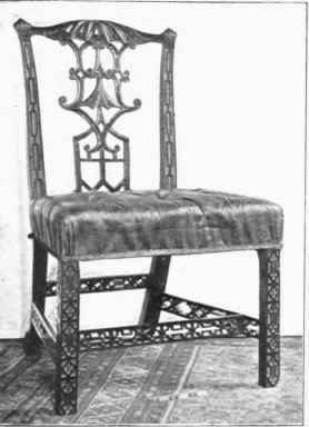 CHAIR ATTRIBUTED TO CHIPPENDALE.