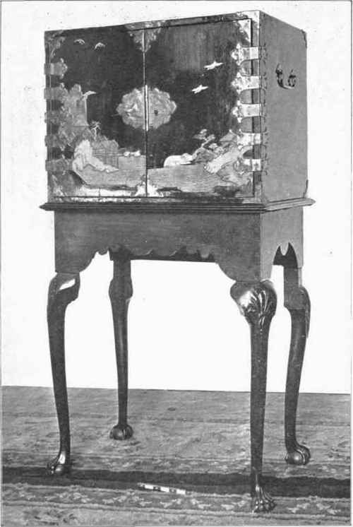 DUTCH LACQUER CABINET LATE SEVENTEENTH CENTURY.