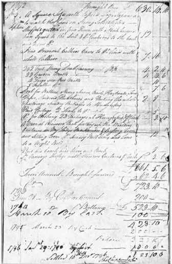 THE FIRST AND LAST PAGES OF HAIG AND CHIPPENDALE'S BILL, WITH THE SIGNATURE OF THOMAS CHIPPENDALE.