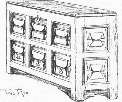 INGLE NOOK SEAT WITH BOX TOP AND DRAWERS, FRENCH OR FLEMISH, ABOUT 1500