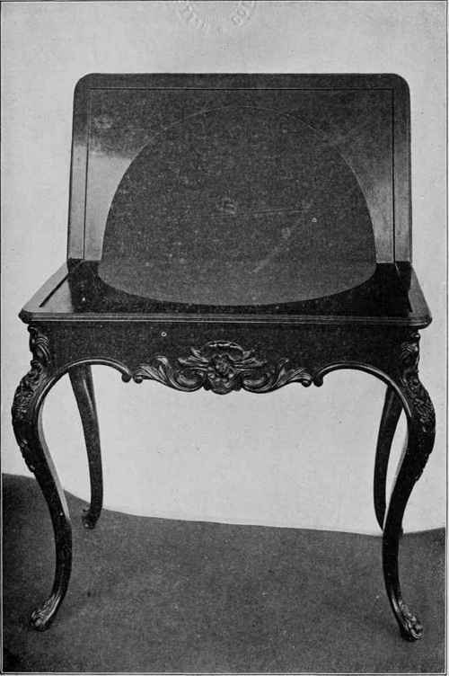 AMERICAN MADE ROSEWOOD CARD TABLE.