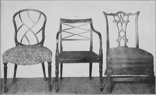 CHIPPENDALE, SHERATON, AND HEPPLEWHITE CHAIRS.