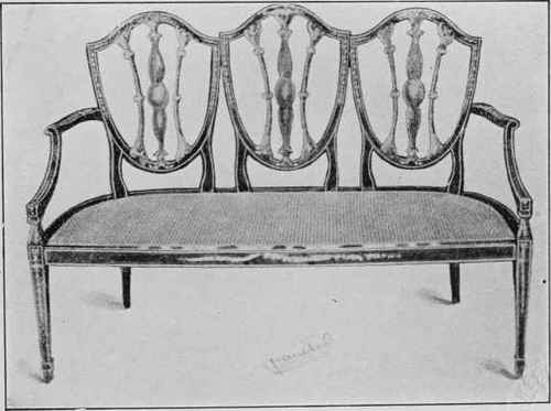 HEPPLEWHITE SETTEES.