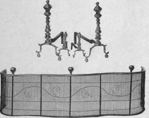Andirons, Creepers, and Fender, 1700 1800.
