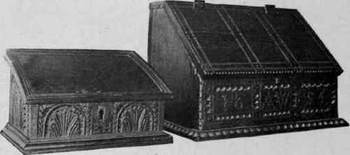 Desk boxes, 1654.