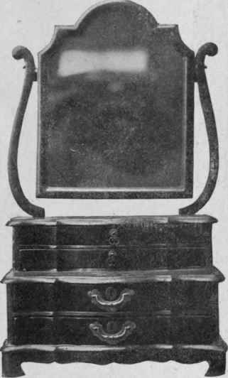Dressing glass, about 1760.