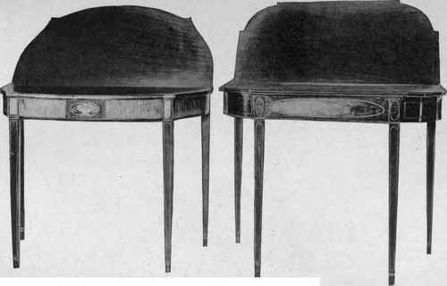 Hepplewhite Card tables, 1785 1795,