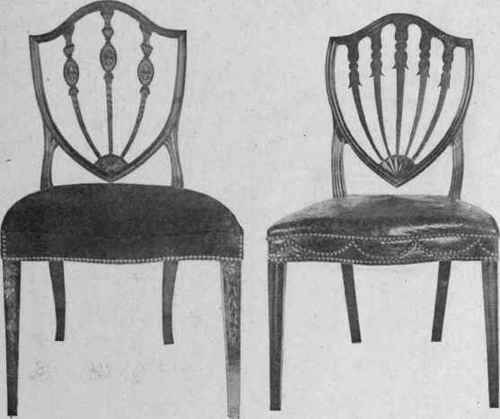 Illus. 187 and 188.   Hepplewhite Chairs.