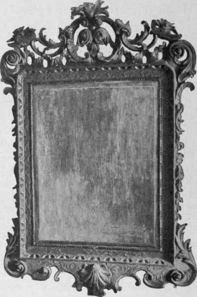 Looking glass, about 1760.