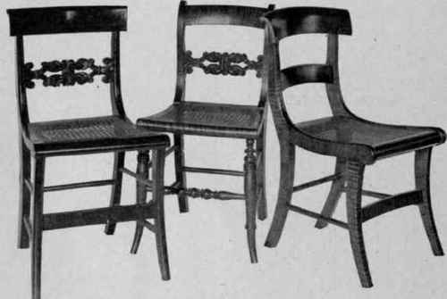 Maple Chairs, 1820 1830.