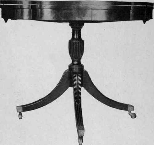 Phyfe Card table, 1810 1820.