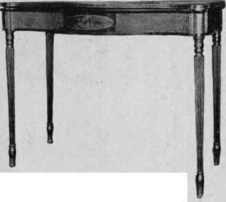 Sheraton Card table, 1800.