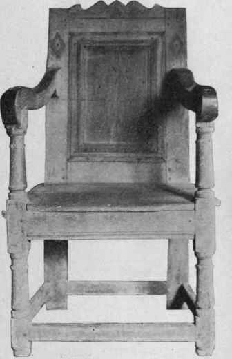 Wainscot Chair, about 1600.