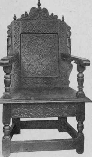 Wainscot Chair, about 1600.