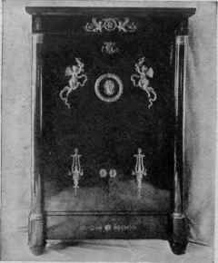Brass Mounted Mahogany Drop Front Secretary.