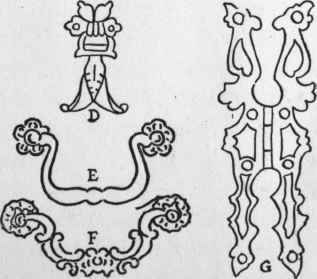 Characteristic Metal Mounts of William and Mary Period.