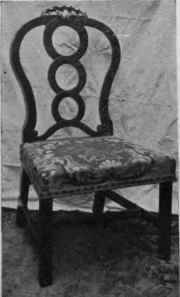 Early Georgian Chair, Interlacing Circle Splat.